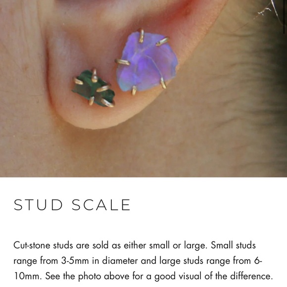 Variance Objects Wyoming Jade small stud earrings - Picture 4 of 8